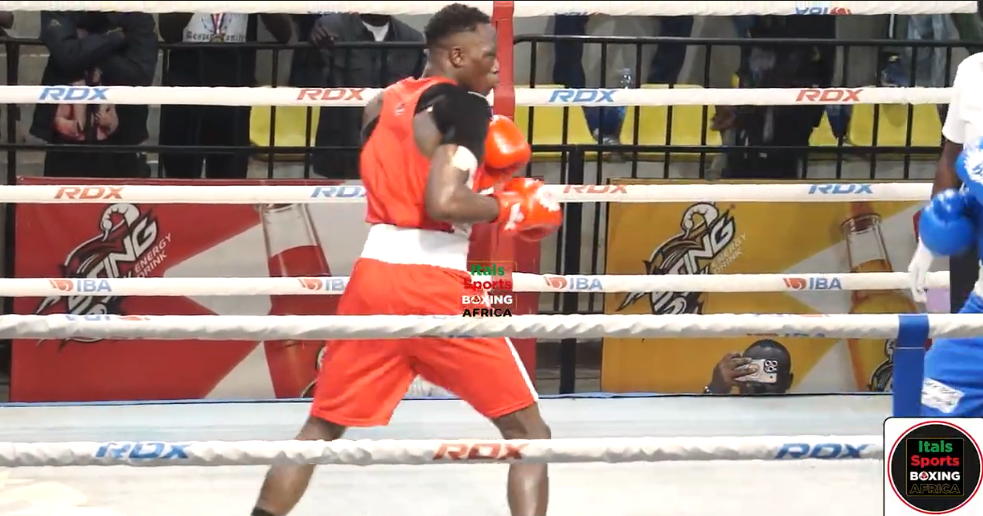 NATIONAL OPEN BOXING CHAMPIONSHIP FINALS: MAGUMBA REAGAN DEFEATED BY MULEME DENIS.